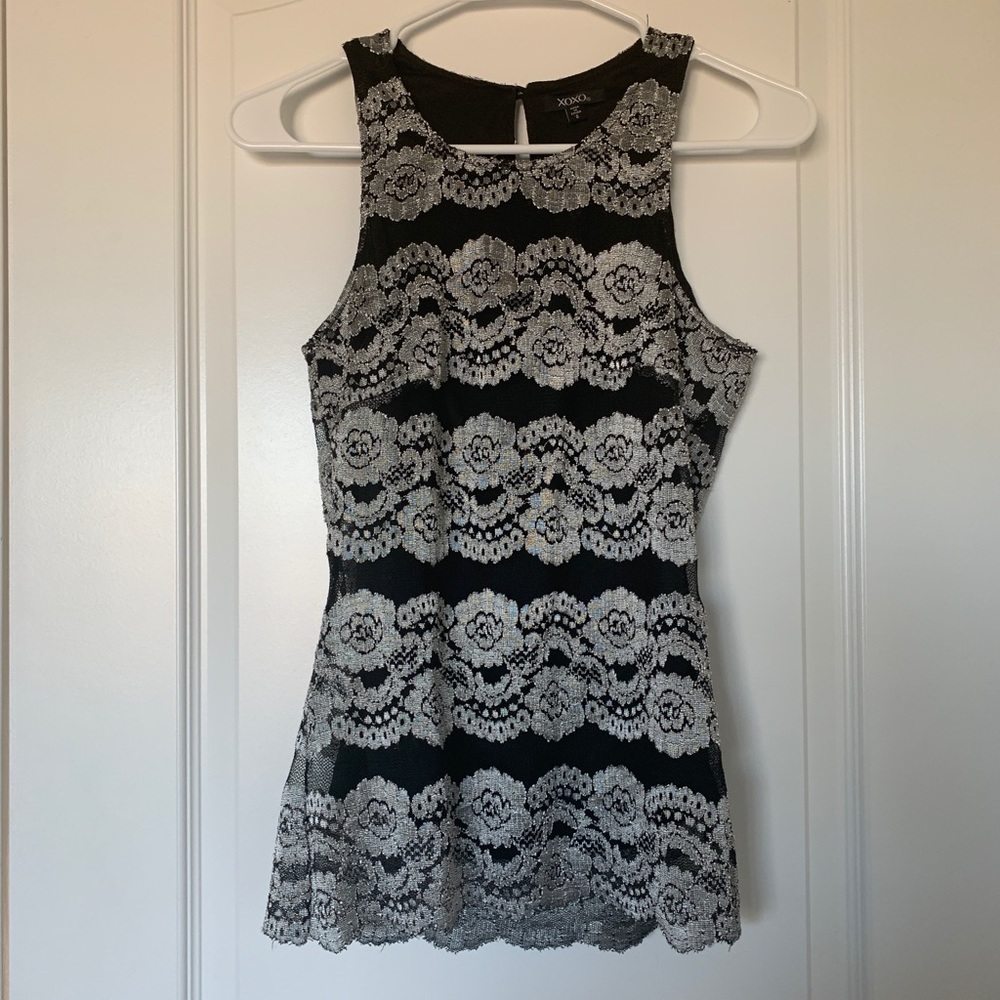 Women’s black and silver
